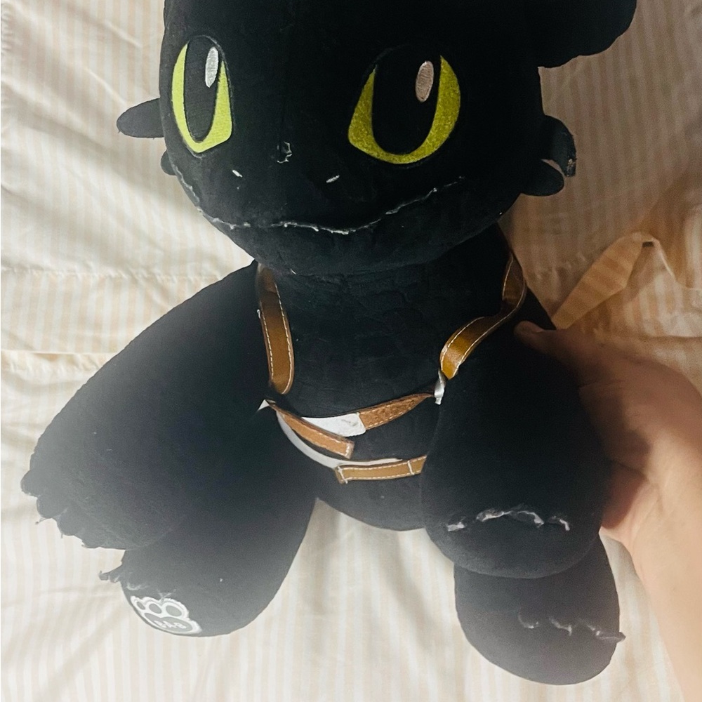 Build-A-Bear Black and Brown Plush with Paw Logo